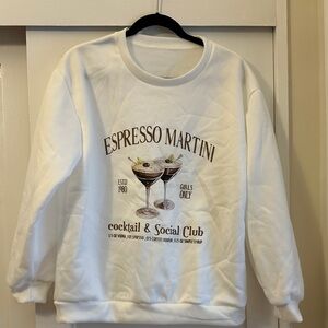 Espresso Martini White Sweatshirt
